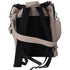FENDI Strike Medium Backpack 7VZ070 Gray Beige Full Grain Leather